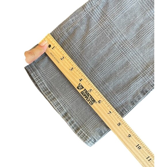 Frame Le Crop Mini Boot Plaid Jeans in Washed Grey‎ Plaid Size 26 - Picture 13 of 14